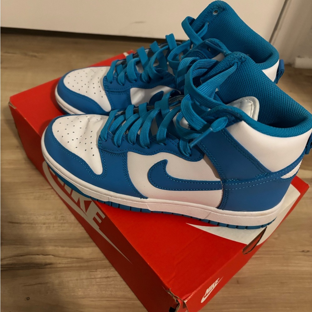 Nike Kids Blue and White Sneakers